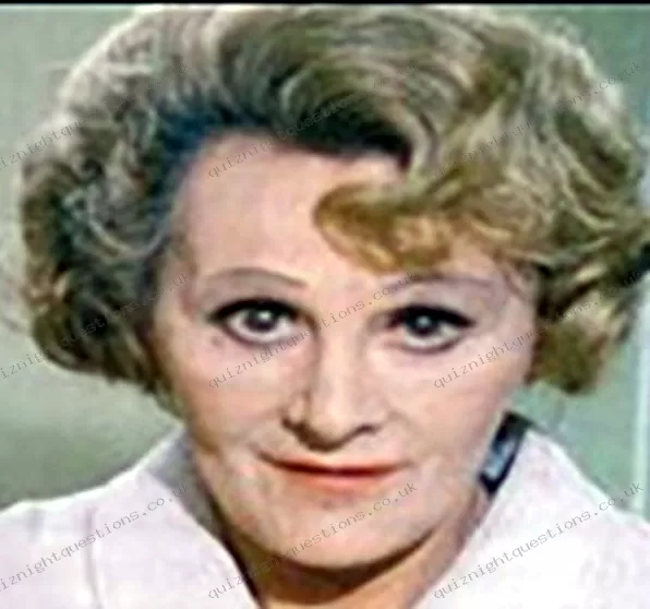 Fanny Cradock picture quiz clue