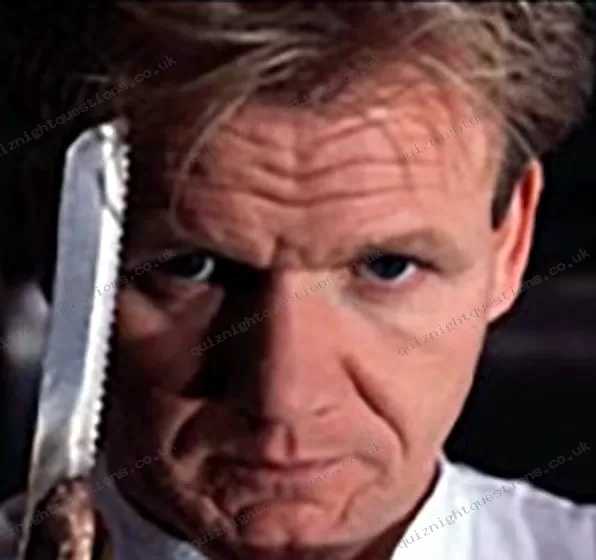 Gordon Ramsay picture quiz clue