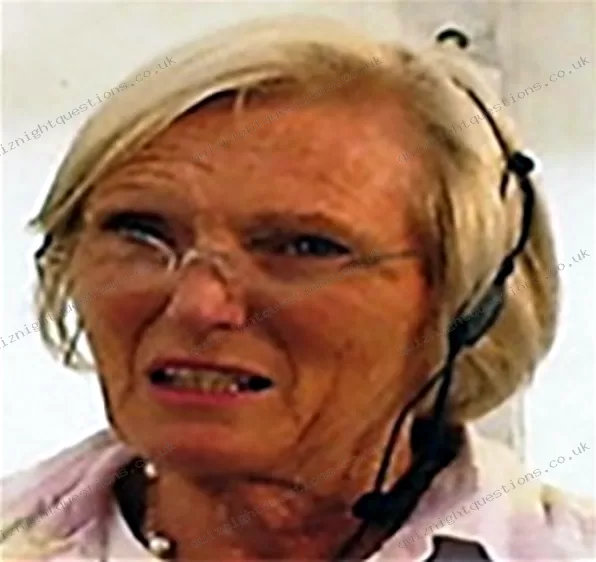 Mary Berry picture quiz clue