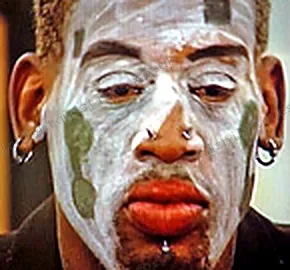 Dennis Rodman picture quiz clue