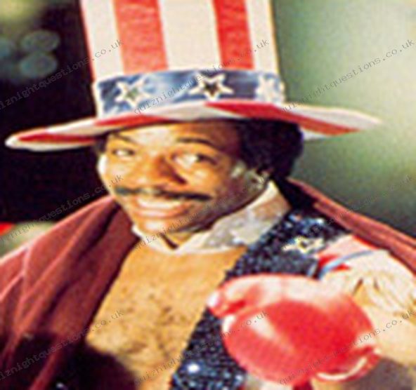 Apollo Creed picture quiz clue
