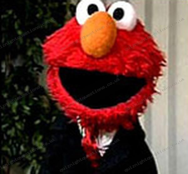 Elmo picture quiz clue