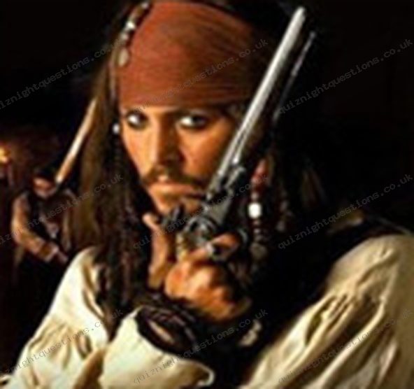 Captain Jack Sparrow picture quiz clue