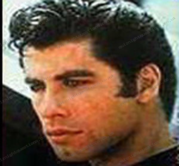 Danny Zuco picture quiz clue