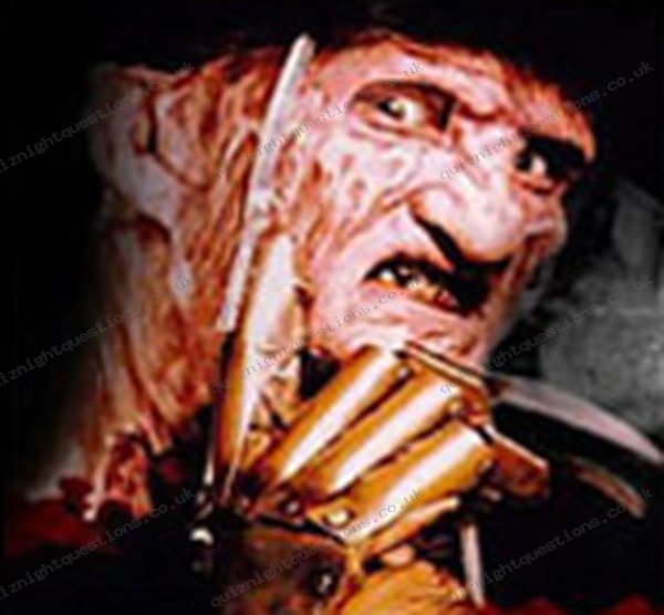 Freddie Kruger picture quiz clue