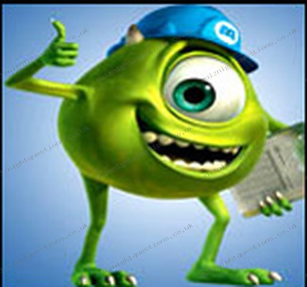 Mike Wazowski picture quiz clue