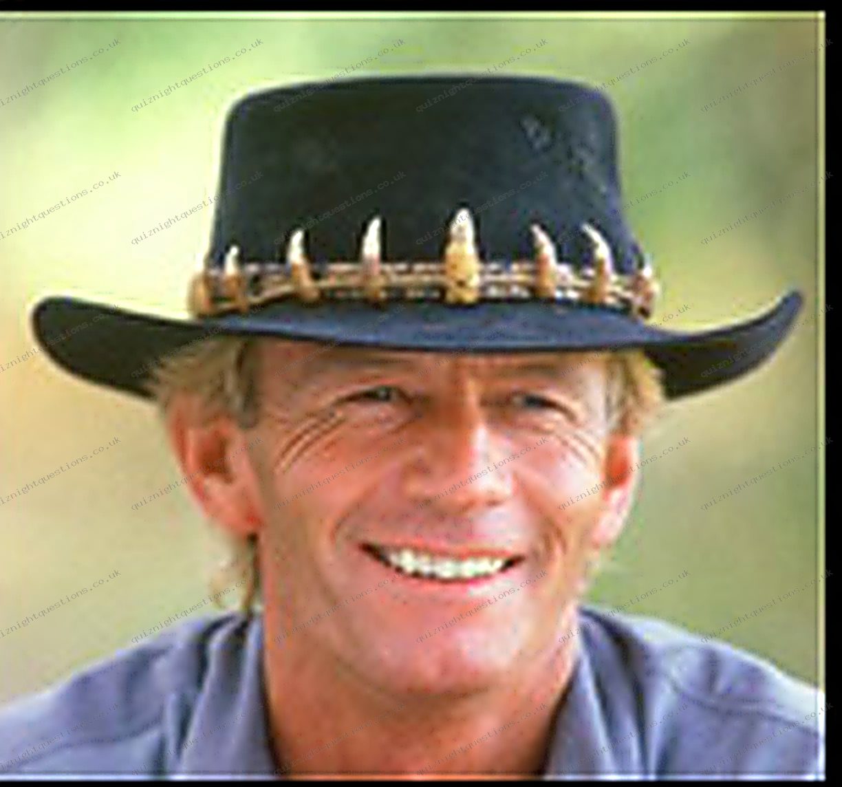 Mick Dundee picture quiz clue
