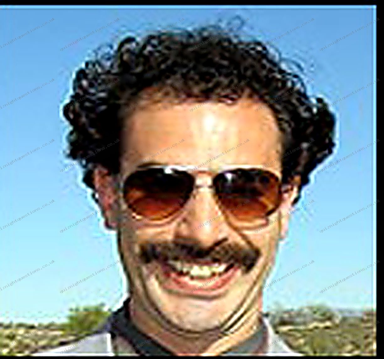 Borat picture quiz clue