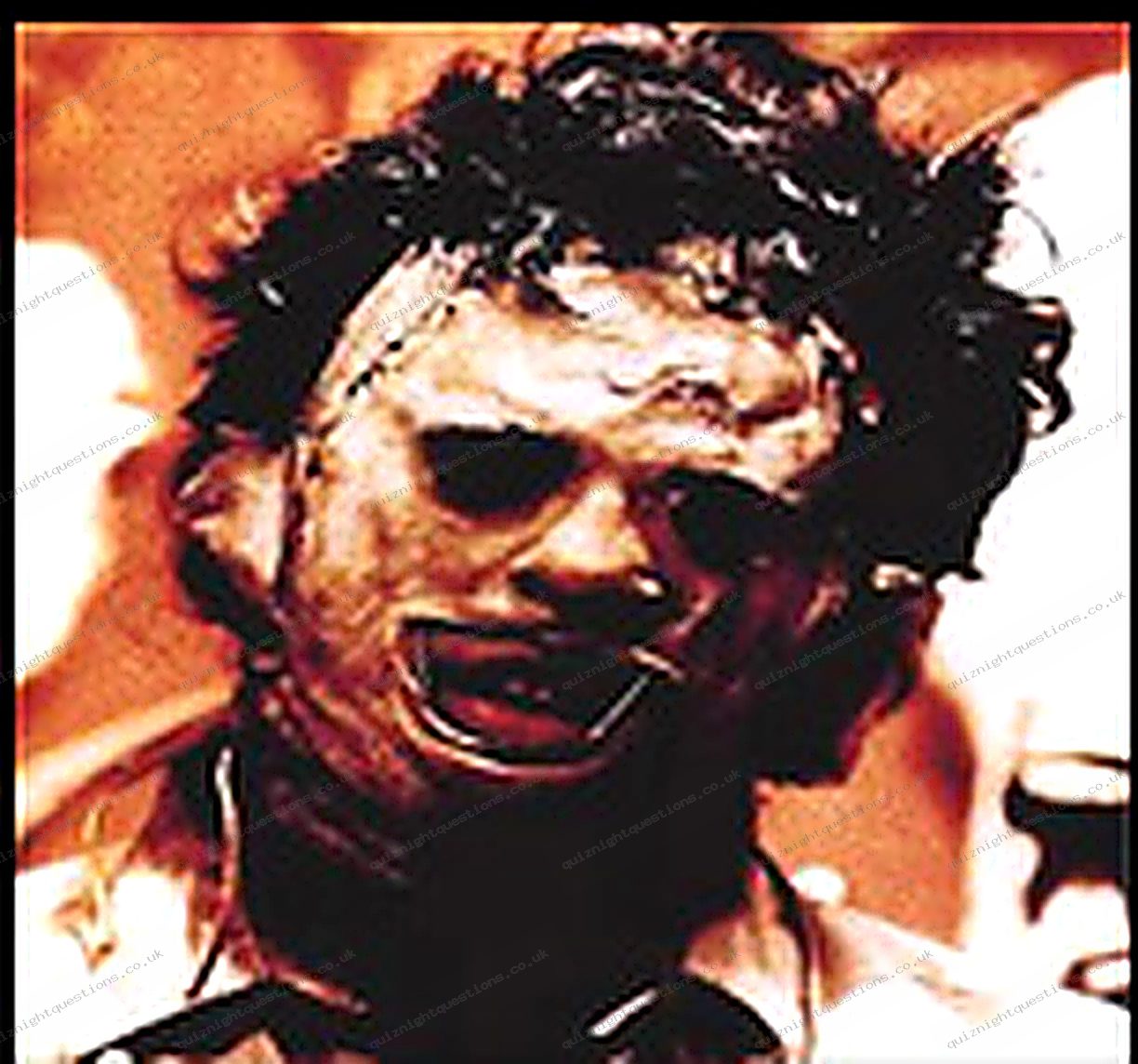 Leatherface picture quiz clue