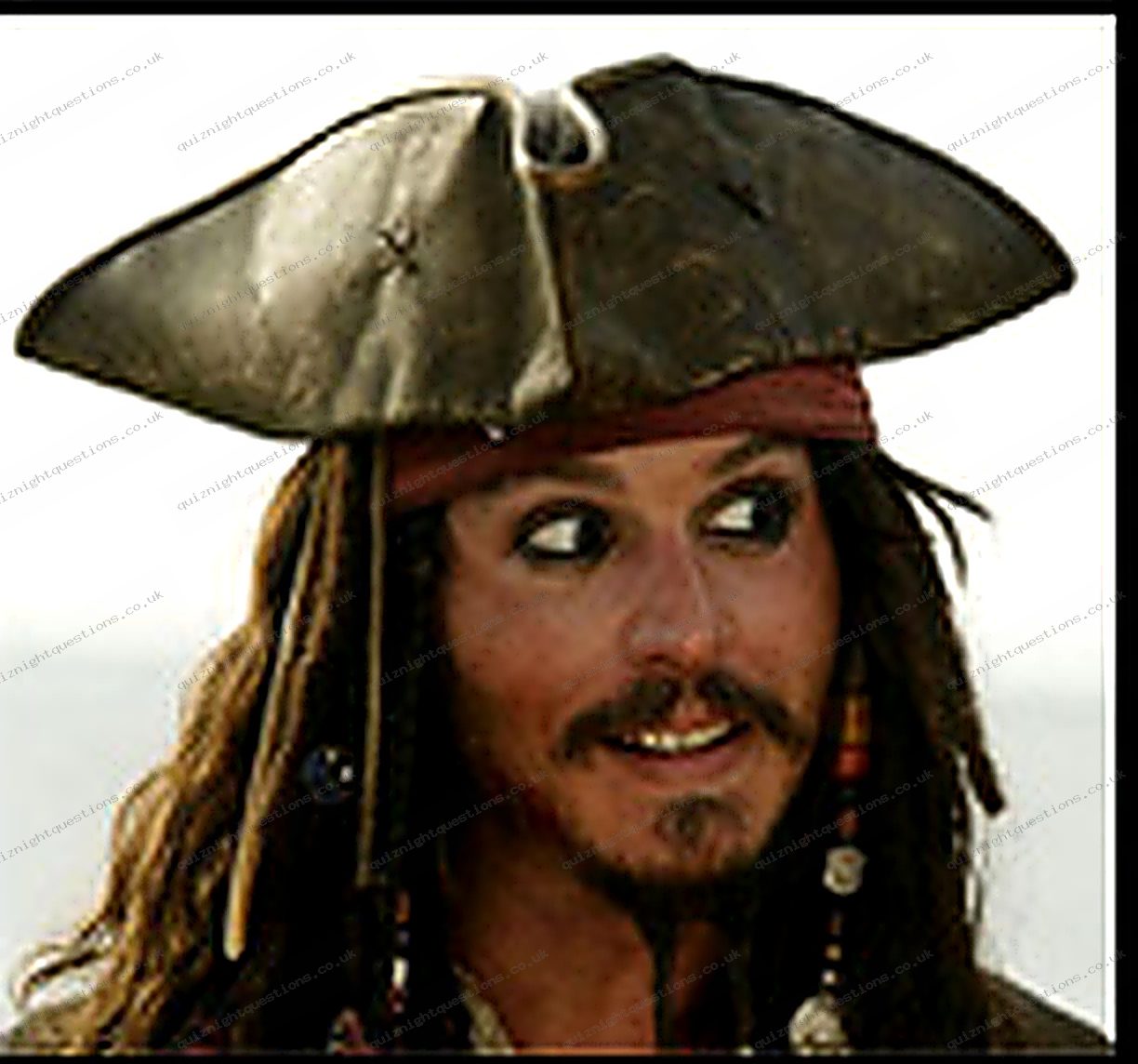 Captain Jack Sparrow picture quiz clue