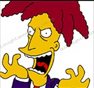 Sideshow Bob picture quiz clue